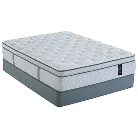 Queen Euro Top Pocketed Coil Mattress and 5" Low Profile Universal Foundation